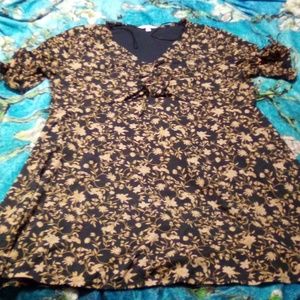 Lauren Conrad black floral dress size XXL